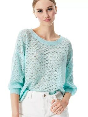 Alice & Olivia Saffi Pointelle Pullover NWOT/PTP 27-36